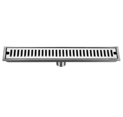 China Modern Rectangular SUS304 Stainless Steel Floor Drain Thickened Hotel Shower Room Side Drain Air Freshener for sale