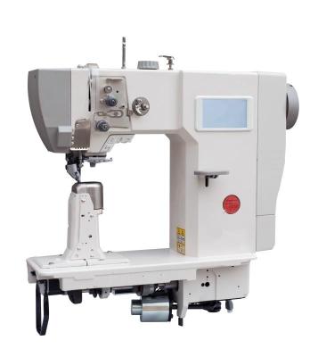 China Garment Shops 2021 Automatic Single Needle Post Bed Sewing Machine Lock Stitch Clothing Machine for sale