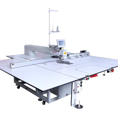 China HUAMEI Goods Patterns Automatic Leather Automated Sewing Machine For Clothes Large Size Gauge Machine Fabric Making Machine for sale