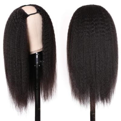 China Cheap 100% Unprocessed 150% Density Wholesale Virgin Human Hair Wig Hair U Part Wigs for sale