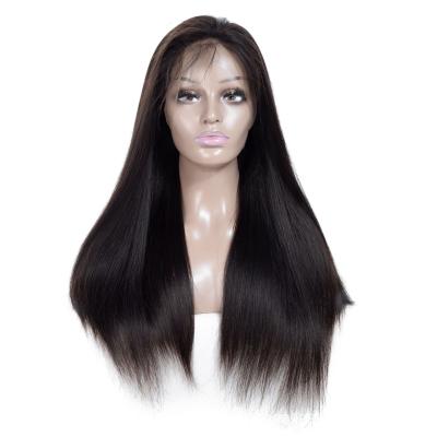 China High Quality Cheapest Raw Brazilian Bone Hair Straight 150% Density Full Lace Wig 40 Inches for sale