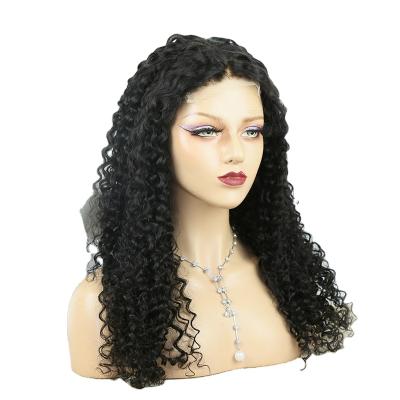 China YICI 150% Density Afro Curly Curl Women African Hair Wigs For Sale 100% Natural Curly Hair 5X5 Hd Lace Closure Wig for sale