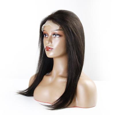 China YICI 150% Density Pre Plucked Virgin Human Indian Remy Hair Cuticle Aligned Full Lace Hd Transparent Swiss Frontal Closure Wig for sale