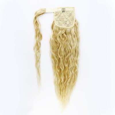 China 100% X-Ring Hair Pony Tails Hair Extensions Double Natural Wrap Around Drawstring Ponytail Hair for sale