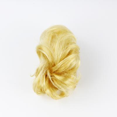 China Affordable Unprocessed Virgin Hair Curly Hair 100% Natural Chignon Bun Extension Faux Bun Hair Bun for sale