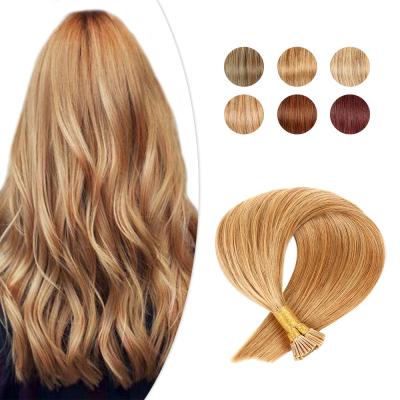 China Silky Straight Wave Wholesale 22 24 26 28 30 Inch Hair Extensions Real Hair Double Drawn Hair From I-Tip Extension Sellers for sale