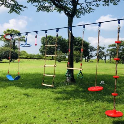 China Amazon Success Kids Ninja Obstacle Course Ninja Slackline Course Outdoor Backyard for sale