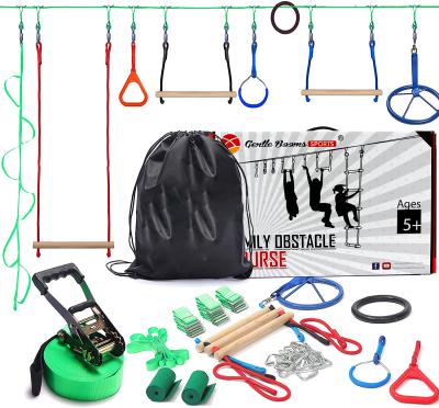 China Kids Amazon Success Portable Hanging Obstacles For Slackline Ninja Warrior Line Toys Sporting Goods for sale