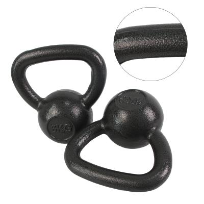 China Cross Fit Weightlifting Gym Fitness Equipment Strength Weightlifting Cast Iron Kettle Bell Training Adjustable Black Set for sale