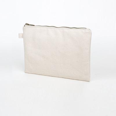 China Wholesale Eco-friendly Heavy Duty 100% Universal Cotton Canvas Zipper Bag 16oz Zipper Pouch for sale