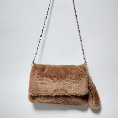 China Recycle Sell Fashion Fur Waist Bag Stock Sample for sale