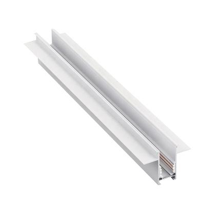 China Modern white black color 1m 2m 3m 48v led magnetic rail for magnetic track light system for sale