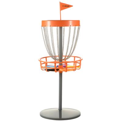 China Mini Outdoor Professional Flying Disc Steel Basket Playset Kinpack Family Outdoor Game For Kids KD With One Bag for sale