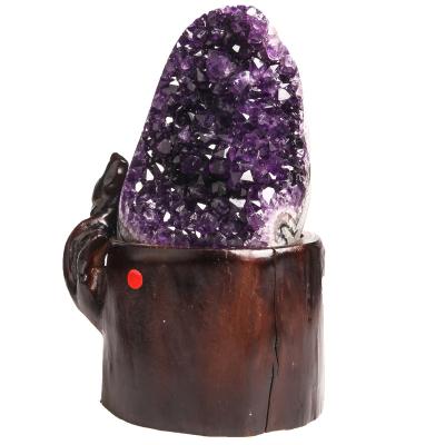 China Wholesale Top Tier Natural Africa Amethyst Crystal Geode Purple Crystal For Decoration for sale