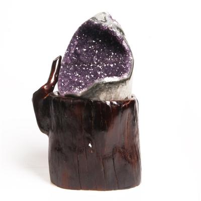 China China Wholesale Natural Polished Quartz Crystal Cluster Ornament Amethyst Crystal Geode for sale