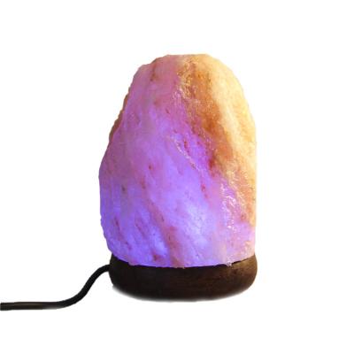 China Europe Beautiful Decoration Purple Himalayan Rock LED Night Lights Fluorescent Table Floor Lamp for sale