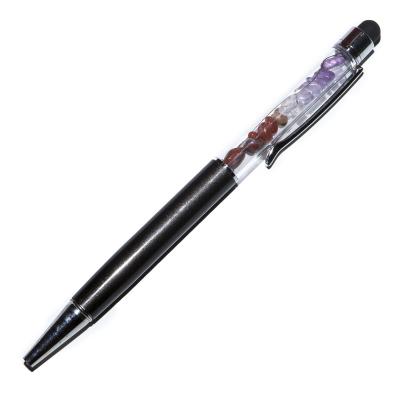 China China Wholesale School Supplies Crystal Chips Inside Crystal Stylus Pen for sale