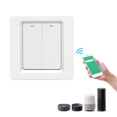 China ABS Wifi Wall Lamp Alexa And Google Home Voice Switch Control Smart Home Smart Device Switch for sale