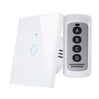 China Flame Retardant Materials Flame Retardant Materials Wifi Wall Touch Lamp Switch Support European Standard Alexa Voice Control Sensor Switch Smart Touch for sale