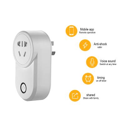 China Full Universal Universal Wireless Wifi RF Socket Radio Frequency Switch Smart Remote Control Socket With Energy Monitor for sale