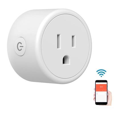 China Power Smart Monitoring Socket Timer Alexa Google Home Voice Control Universal USA Wifi Smart Socket for sale