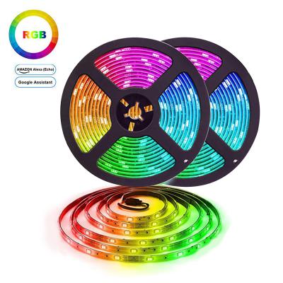 China Project Smart Led Strip Light With Ip67 Alexa Google Home RGB Color-changing Household Light Soft Material Waterproof Strip for sale