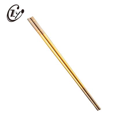 China Viable Korean Style 304 Stainless Steel Metal Gold Plating Titanium Multicolor Chopsticks Chopsticks for sale