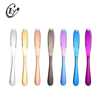 China Viable Multifunctional Butter Knife Spreader Dinner Knife 18-0 Stainless Steel Dessert Bread Thickened Butter Knife for sale