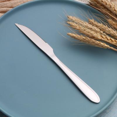 China Viable Cheap Reusable Silver Modern Flatware Stainless Steel Dinner Knife And Fork for sale