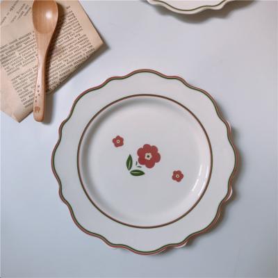 China Sustainable Luxury Restaurant Porcelain White Round Dishes Dish Dinnerware Ceramic Dinner Plate for sale