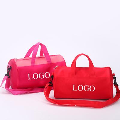 China Custom Duffel Duffel Bag Duffel Bag Logo Cylinder Children Dance Duffel Girl Travel Duffel Bag For Kids for sale