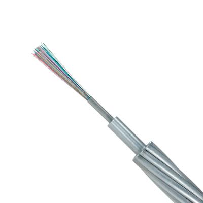 China Center Tube Ground Wire Single Mode 24 Core OPGW Fiber Optic Outdoor Optical Cable OPGW2-2 for sale