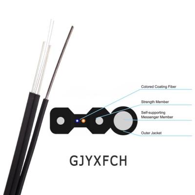 China FTTH 2/4 /8core GJYXFCH G657A1 G657A2 G652D FTTH Best Fiber Optic Drop Cable Outdoor Indoor Outdoor Price for sale