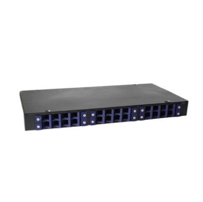 China Fiber Optic Cable End 24 Port Fiber Optic Patch Panel SC FC/ST Rack Mount Type for sale