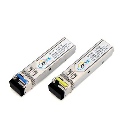 China FTTH 40KM Single Mode LC Connector Gigabit 1000M SFP Optical Transceiver Module for sale