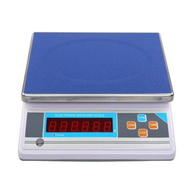 China Red LED RS232 Calibration 15kg Portable Electronic Balance Scale Digital Scale Parts 280x210mm for sale