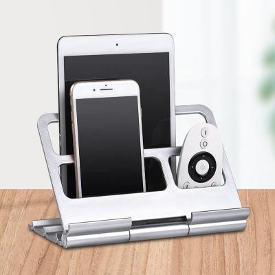 China Home/Desktop Folding Stand Space Saving Storage Multi-function Desk Stand Tablet Mobile Phone Desk Stand for sale