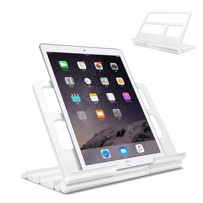 China Universal Phone Tablet Stand Space Saving Home/Office Desktop Desk Organizer Adjustable Foldable Holder For iPad for sale