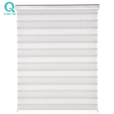 China QINGYING Vintage Factory Customized Blackout Motorized Zebra Blinds Wholesale for sale