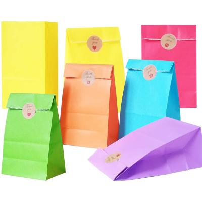 China Recyclable Japanese Open Lid Envelope Bag Customized Kraft Paper Packaging Bag Pure Color Stand Up Gift Bag for sale