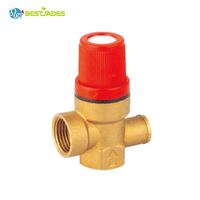 China Safety Hydraulic Pressure Release Vave General Brass Safety Valve For Heating System BJ41003 for sale