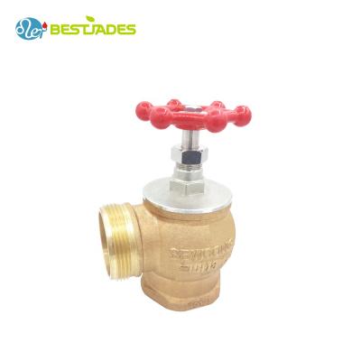 China Fire Fighting System Fire Hydrant Pipe Bronze Angle Valve For Fire Fighting System for sale