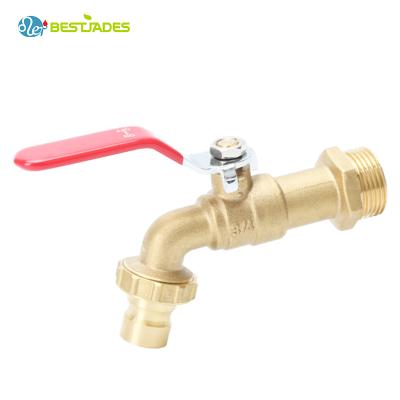 China Contemporary brass garden ball bibcock water tap for sale