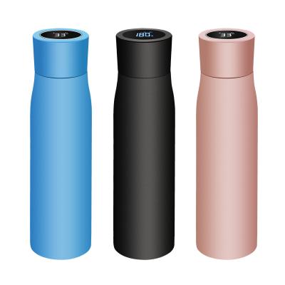 China Amazon Sustainable Success Remind Drinking Smart Stainless Steel Water Bottle With UV Sterilize for sale