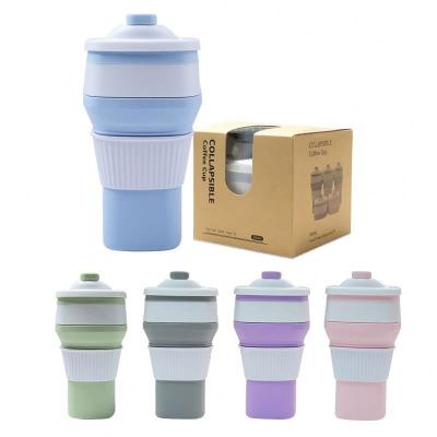 China 300ML BSCI Hot Selling Viable Cup Silicone Gift Collapsible Drinks Coffee Mug For Travel Set for sale