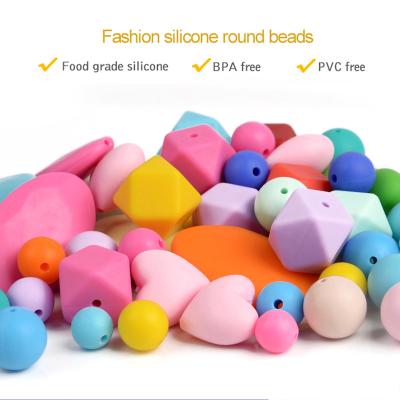 China Other free sample silicone teething bead, wholesale china, food grade silicone jewelry bead for sale