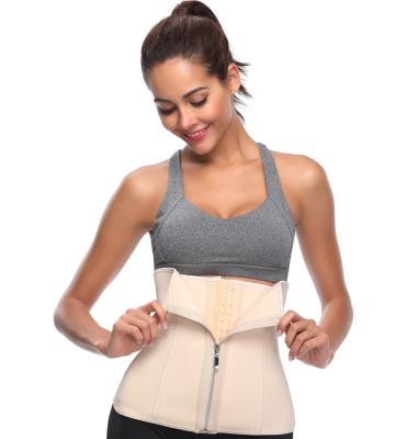 China Antibacterial Online Fashion Abdominal Compression Double Plus Size Latex Waist Trainer Women Tummy Control Shapewear for sale