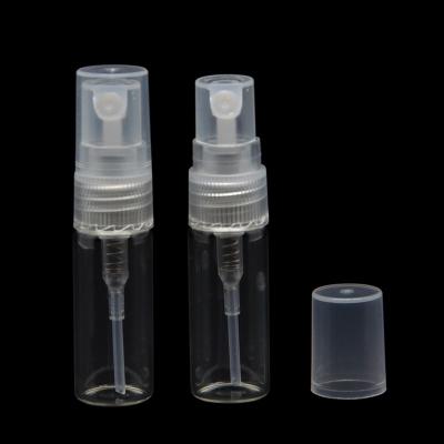 China Personal Care 2ml Glass Bottle Pocket Spray Personal Transparent Cosmetic Perfume Bottle for sale