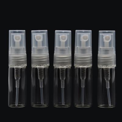 China Personal Care Free Sample Empty Glass Mini Perfume Spray Bottle 2ml Fine Mist Spray Bottle Manufacturers for sale