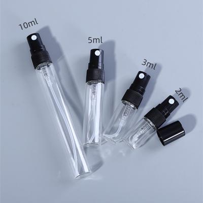 China 2ml 3ml 5ml 10ml Mini Portable Empty Clear Glass Pen Type Manufacture Perfume Spray Bottle for sale